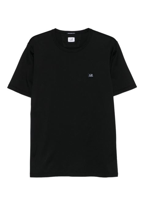 t-shirt mercerized light jersey uomo nera C.P. COMPANY | 19CMTS132A-006374G999